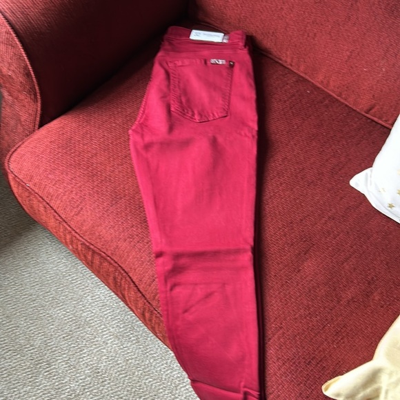Final sale- 7 for all mankind jeans-nwt  maroon size 32 - Picture 5 of 6